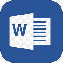 Microsoft Word应用图标logo