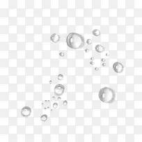 效果元素 水珠 白色泡泡