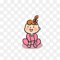 卡通女婴