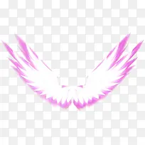 紫色梦幻设计翅膀天使