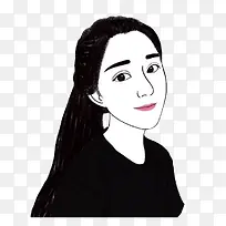 手绘美女