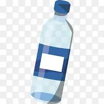 矢量图透明的水瓶