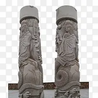 女娲柱子雕像