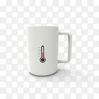 杯子上的温度计