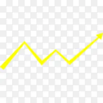 黄色简洁股票曲线