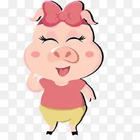 微笑的小猪