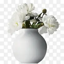 白色简洁清新花瓶