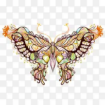抽象创意花纹彩色昆虫蝴蝶