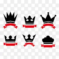 皇冠和丝带标志