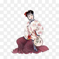 扇子美女