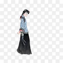 青衣美女