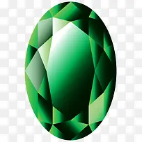 绿色椭圆形的钻石