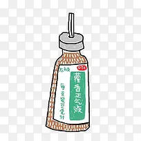 卡通药瓶罐子