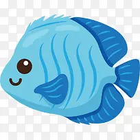 海洋生物蓝色条纹小鱼