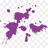 紫色的手绘作图笔刷