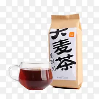 香浓大麦茶免抠素材