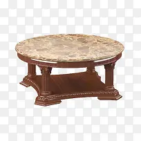 棕色大理石桌椅