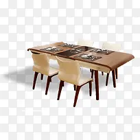 原木色餐桌椅