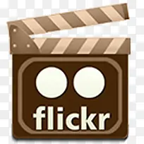 flicker电影风格logo图标