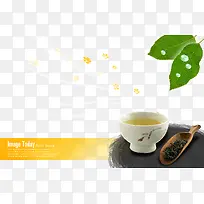 茶山茶叶大自然广告PSD素材