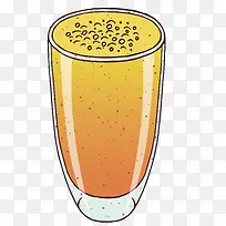 卡通百香果果汁
