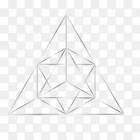 线条组成的三角形