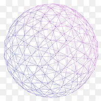 紫色网状圆球