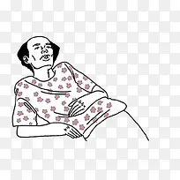 简笔葛优躺