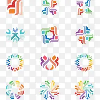 一组logo企业图标设计