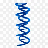 蓝色DNA链条