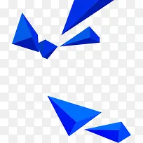 蓝色几何体