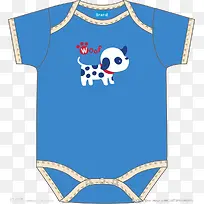 蓝色婴儿服装