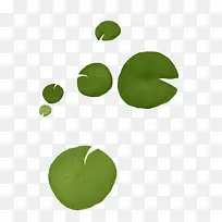 漂浮花瓣气泡简洁大方树叶树丛