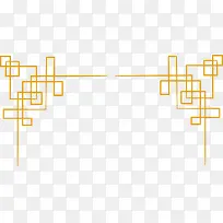 直角黄色线条花纹