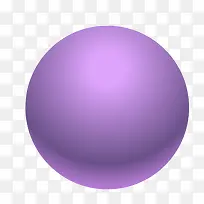 创意紫色立体质感球体