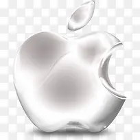 银苹果水果苹果图标