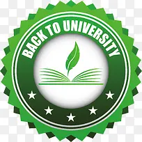 绿色的商学院logo
