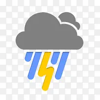 雷暴风暴Android-Weather-icons