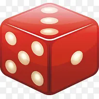 红色方块骰子