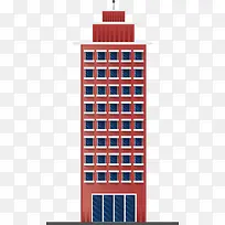 红色商务公司大楼