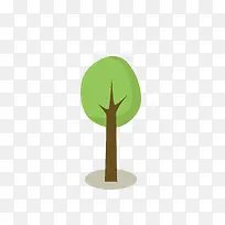 绿色小树免抠素材