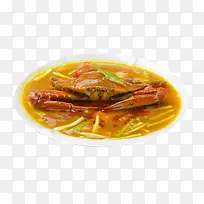 泰国风情美食咖喱汁螃蟹