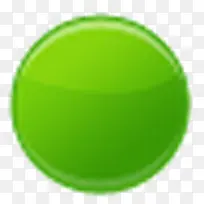 绿色的圆形按钮图标