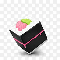 可爱魔力盒子PNG图标红色蛋糕