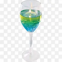 杯装绿色蜡烛
