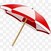 夏日气息红色大伞