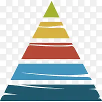 矢量PPT创意设计三角形数据图表