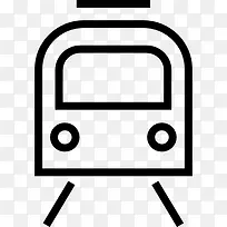地铁轨道交通标志前面的概述图标