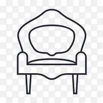 扶手椅椅子家具室内沙发图标