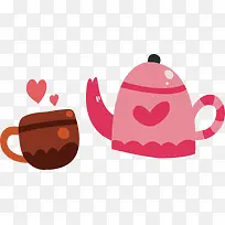 浪漫粉色茶具